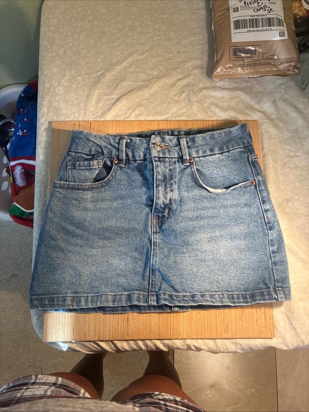 Forever 21 Light Wash Denim Skirt